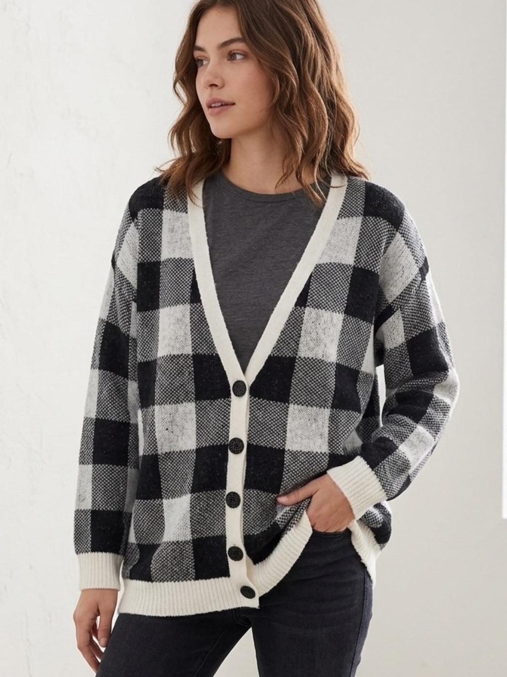 Wild Fable Women’s Oversized Plaid Cardigan